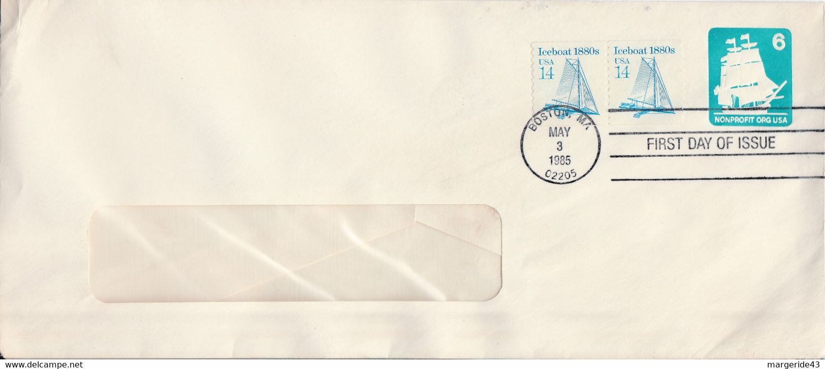 USA ETATS UNIS ENTIER FDC VOILIER - 1981-00