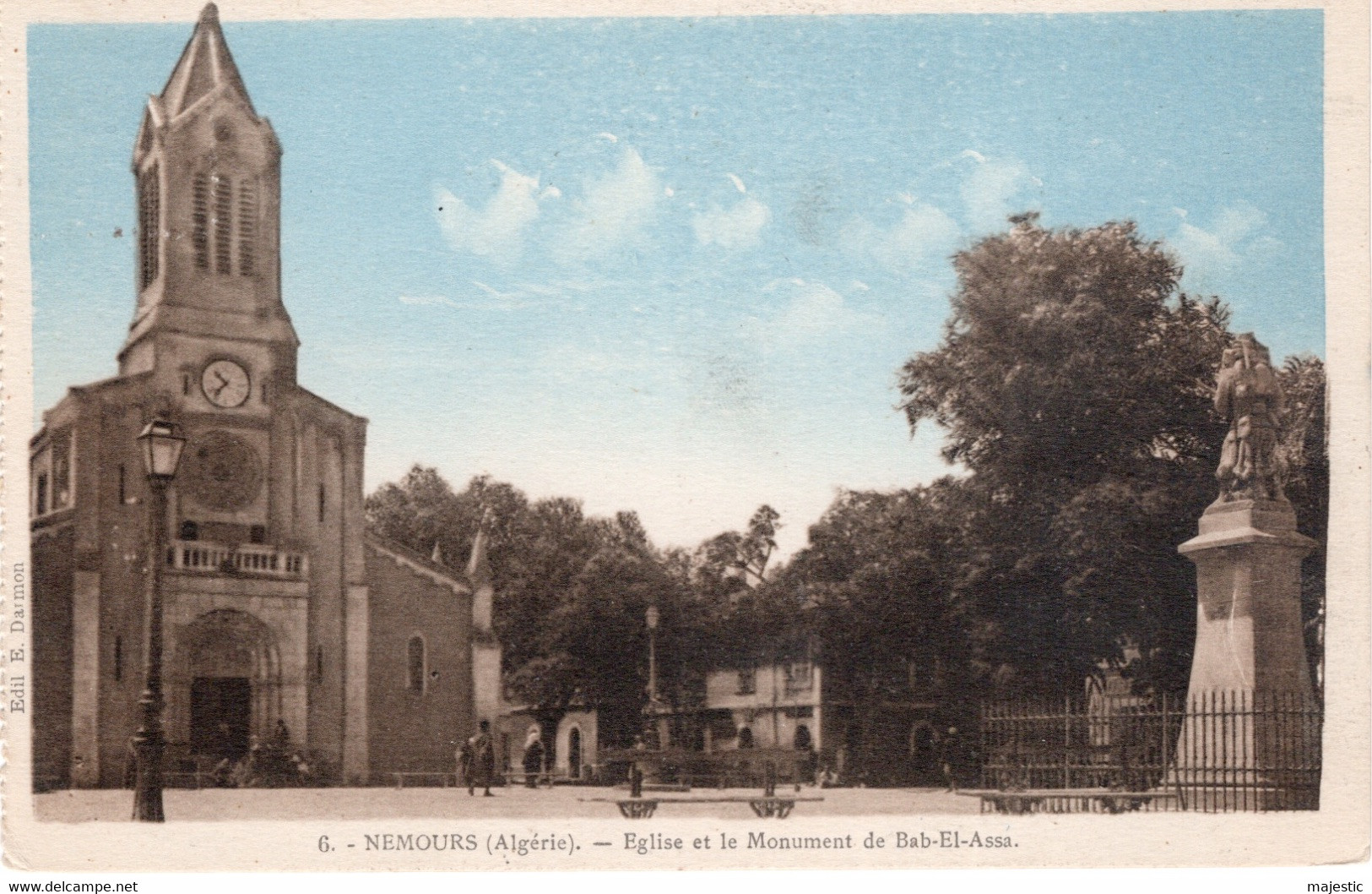 ALGERIE- NEMOURS - EGLISE ET LE MONUMENT DE BAB EL ASSA - Sonstige & Ohne Zuordnung