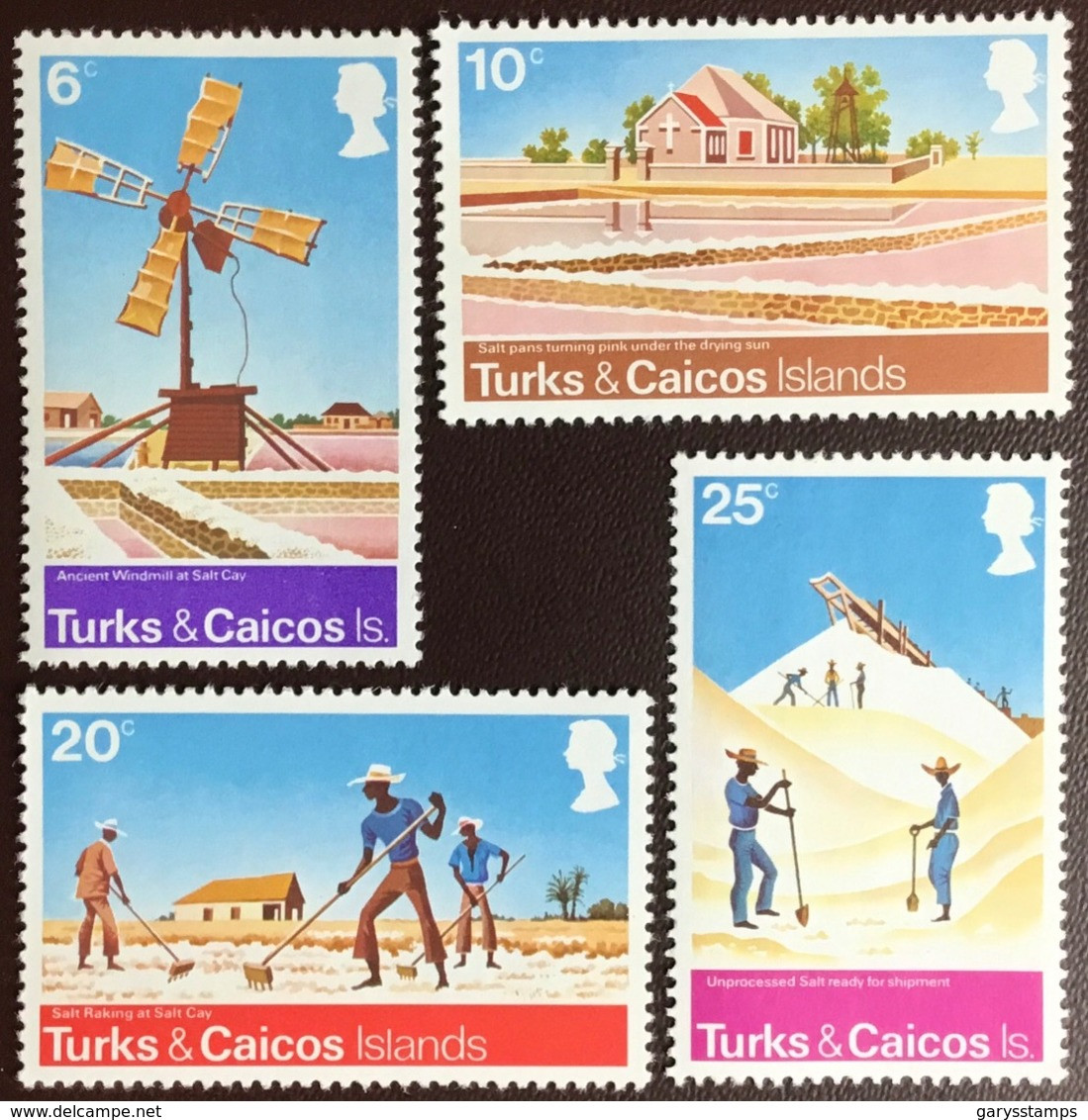 Turks & Caicos 1975 Salt Raking Industry MNH - Turks- En Caicoseilanden