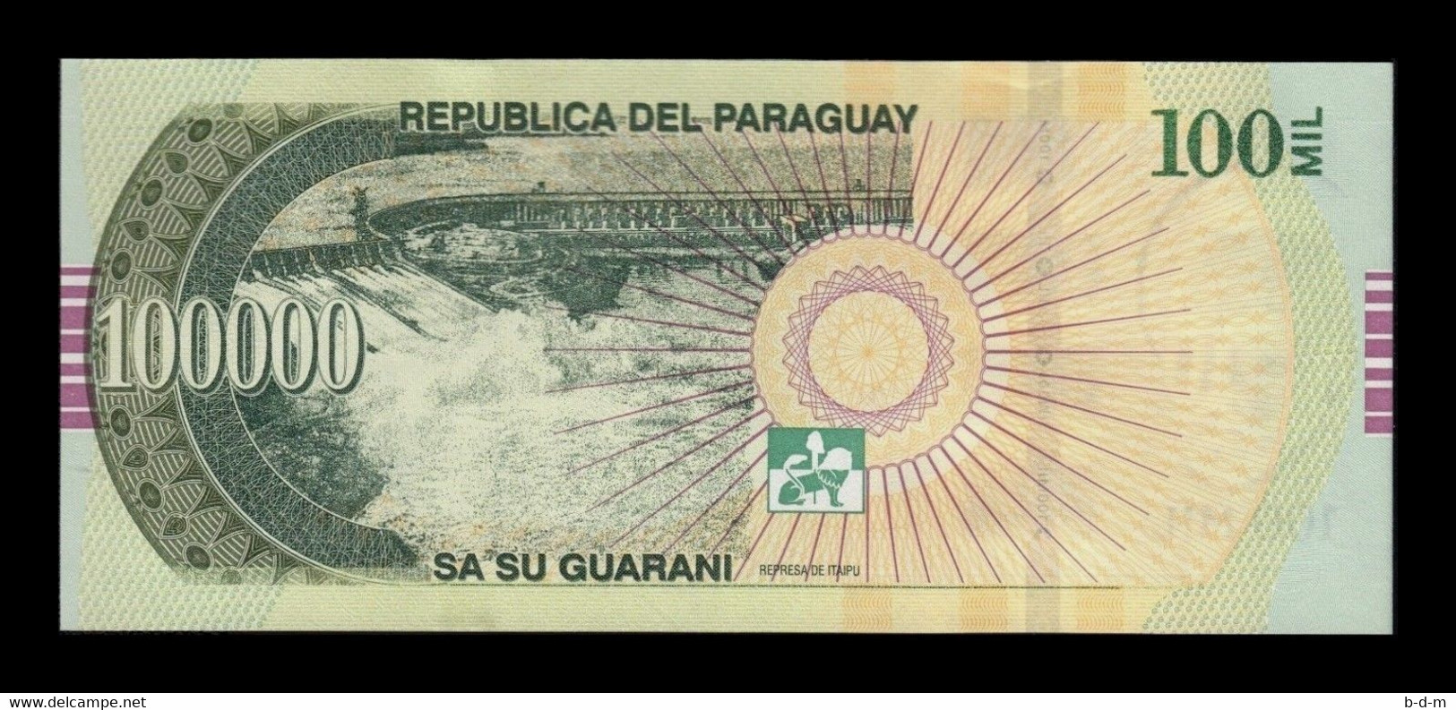 Paraguay 100000 Guaraníes 2015 Pick 240b Serie I SC UNC - Paraguay