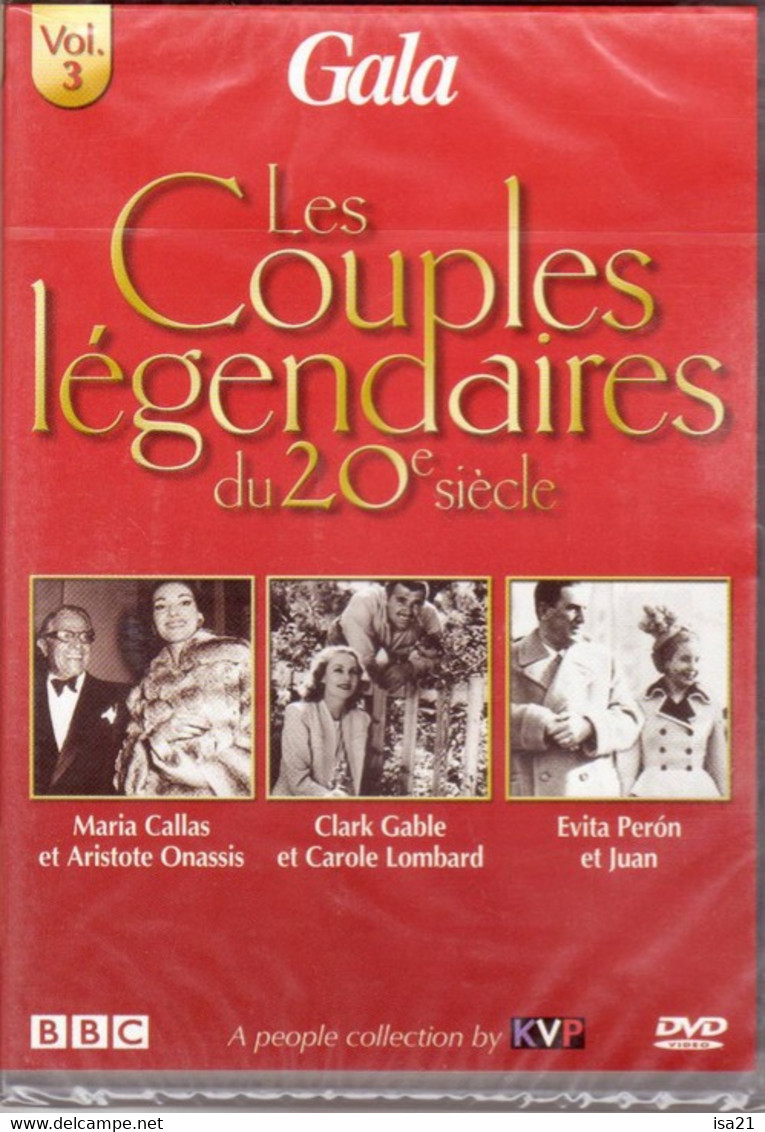 DVD Les Couples Légendaires Du 20 ème Siècle Callas Onassis; Gable Lombard; Peron Evita Et Juan - Concert Et Musique