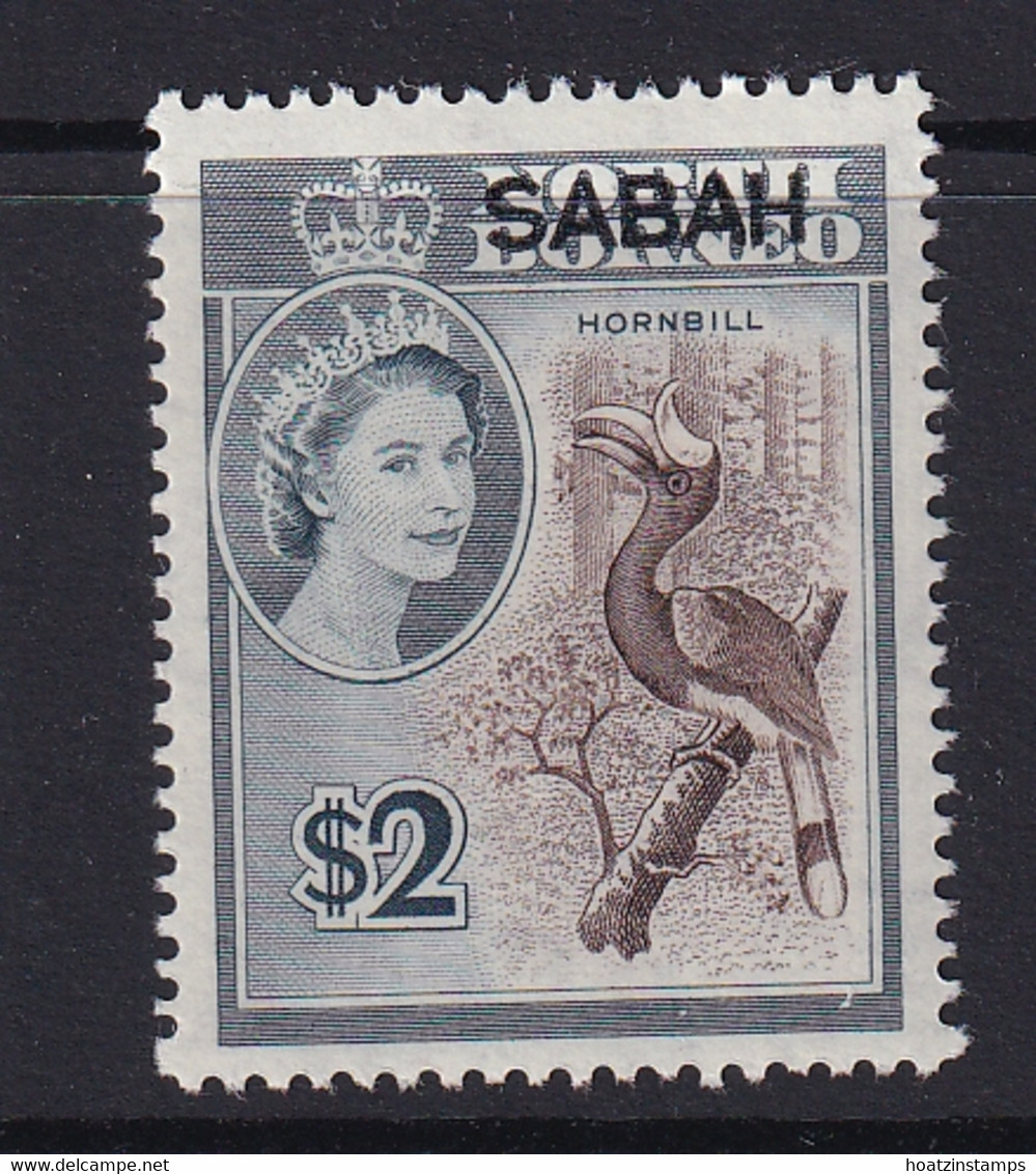 Malaya - Sabah: 1964/65   QE II - Pictorial 'Sabah' OVPT   SG421    $2    MH - Sabah