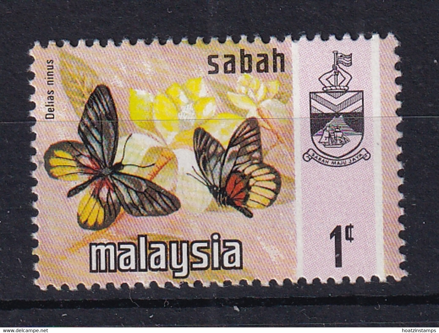 Malaya - Sabah: 1971/78   Butterflies   SG432    1c  [Litho]  MNH - Sabah