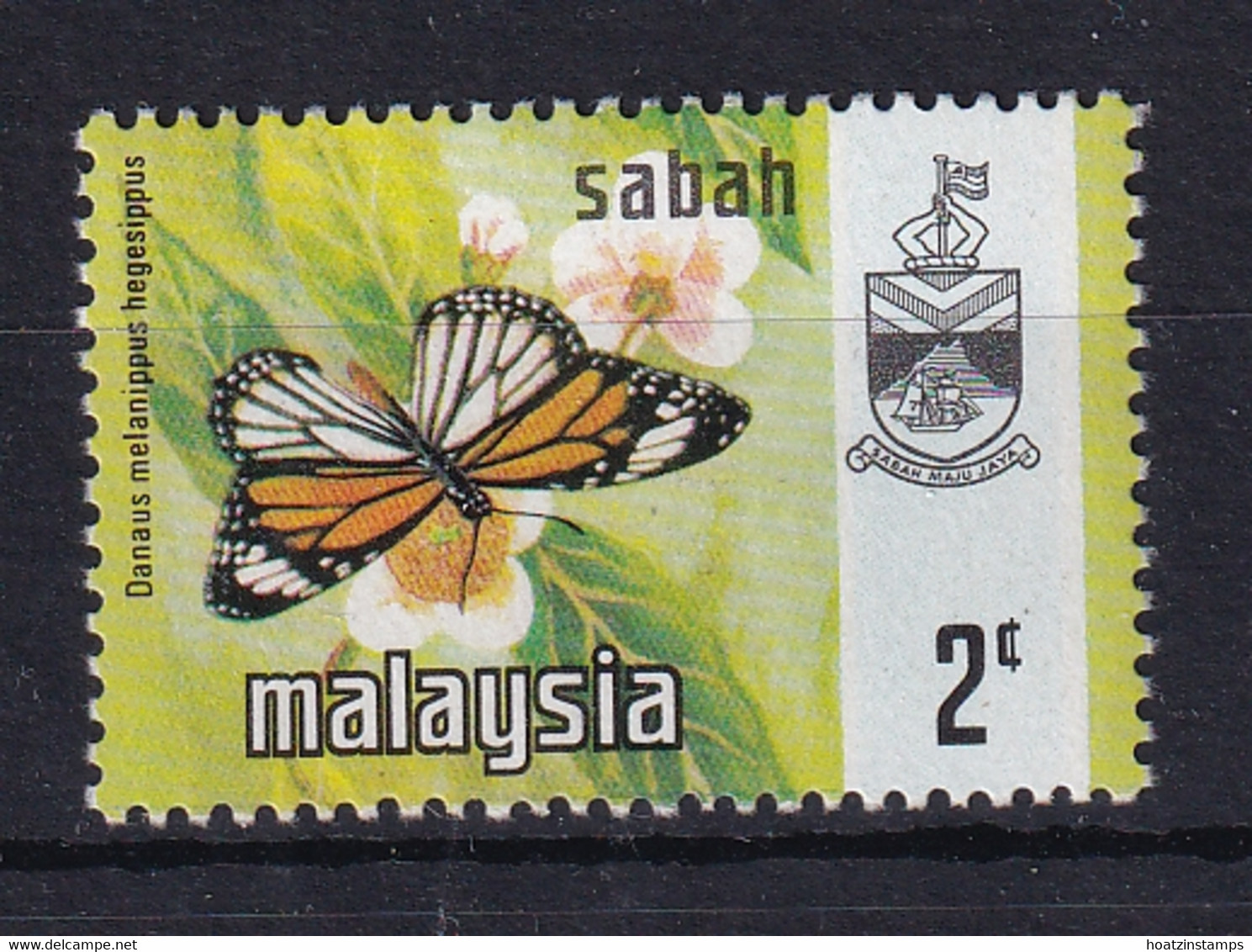 Malaya - Sabah: 1971/78   Butterflies   SG433    2c  [Litho]  MNH - Sabah