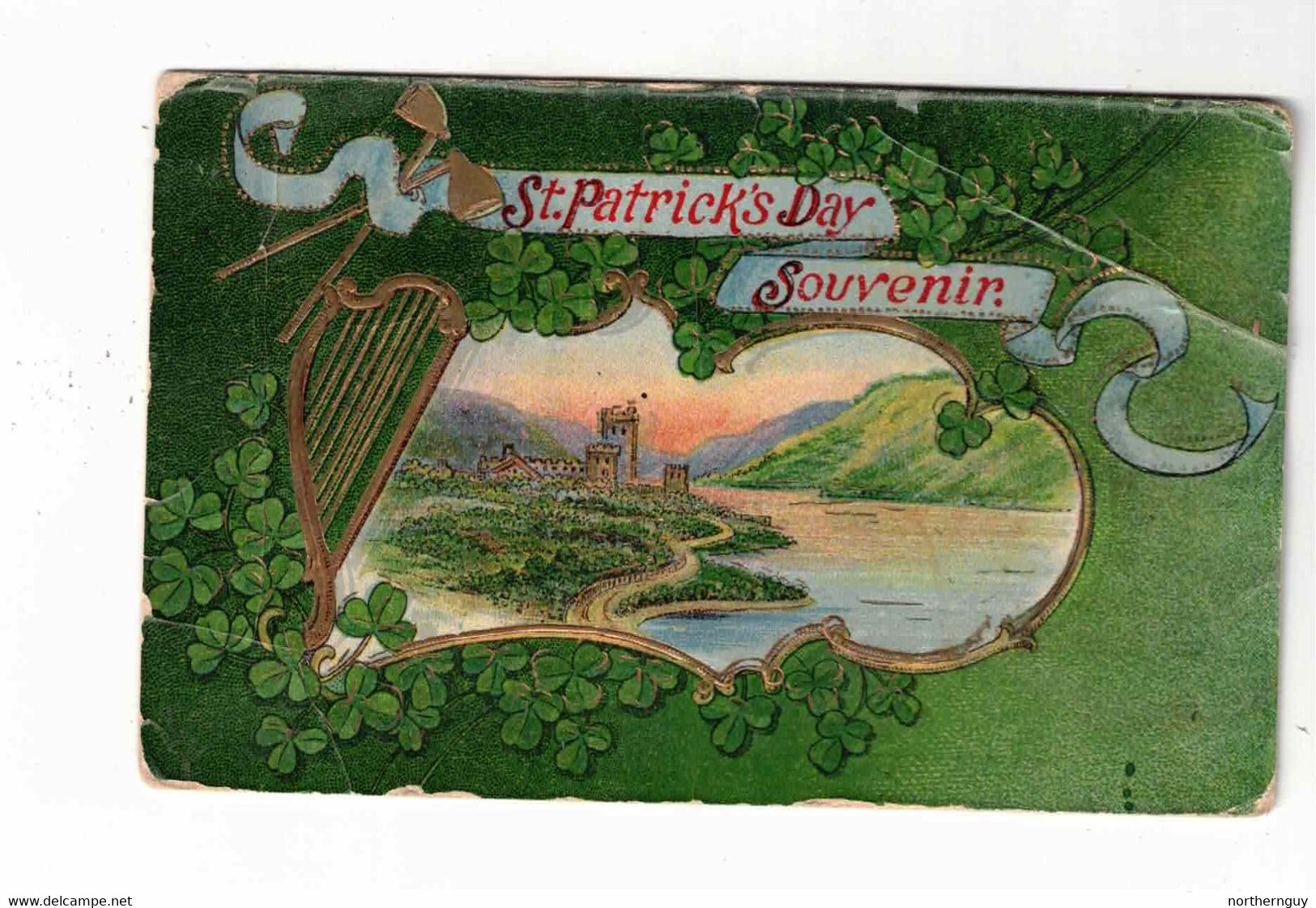 "St. Patrick's Day Souvenir", Pre-1915 Postcard, Canada - Saint-Patrick