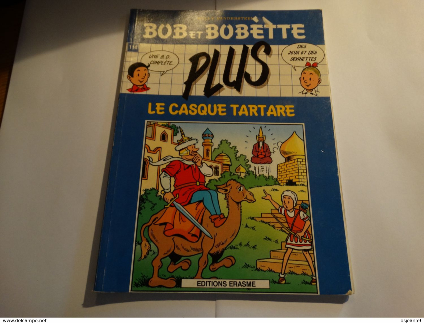 Bob Et Bobette - Le Casque Tartare  + Des Jeu Et Des Devidettes.Editions Erasme 1988.74 Pages. - Bob Et Bobette