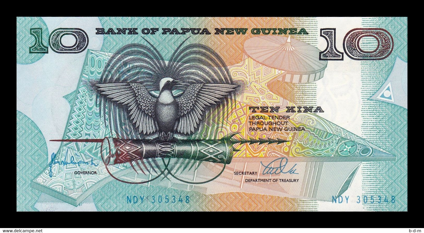 Papua New Guinea 10 Kina 1998 Pick 9e SC UNC - Papua-Neuguinea