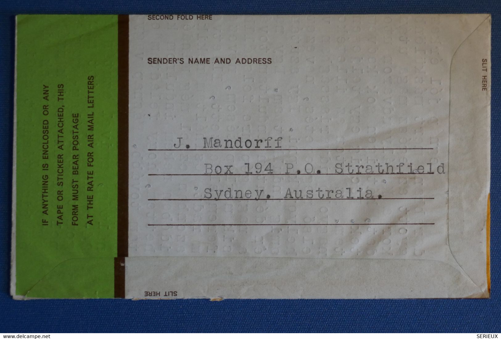 M19 AUSTRALIE BELLE LETTRE AEROGRAMME 1966 SYDNEY POUR CEGLED HONGRIE + AFFRANCHISSEMENT PLAISANT - Storia Postale