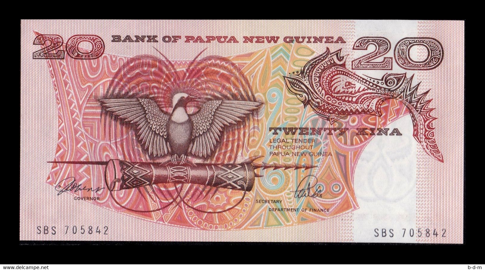 Papua New Guinea 20 Kina 1989-1992 Pick 10a SC UNC - Papua New Guinea