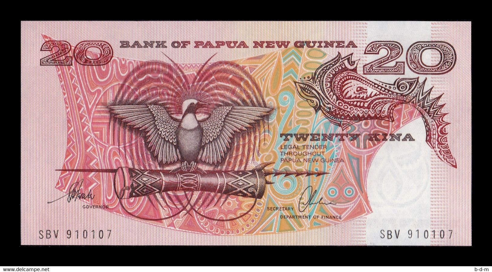 Papua New Guinea 20 Kina 1996 Pick 10b SC UNC - Papouasie-Nouvelle-Guinée