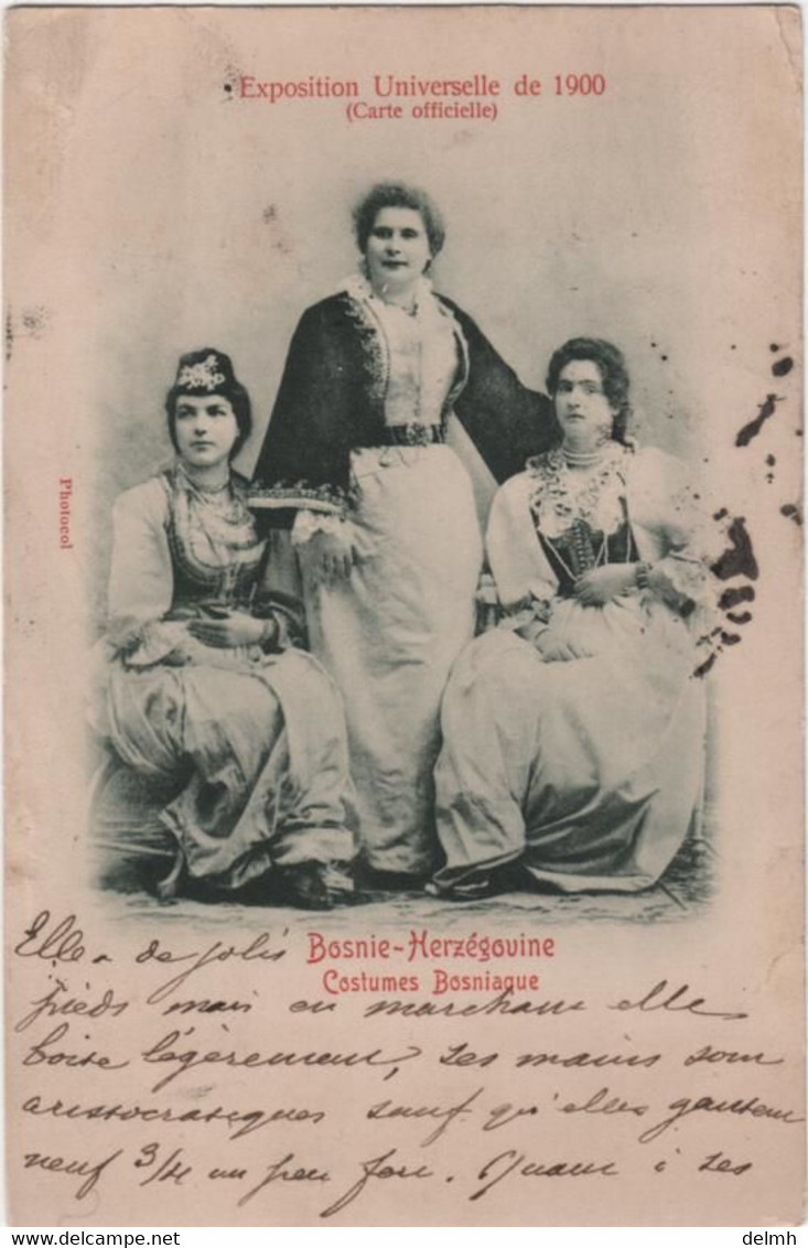 BOSNIA Costumes Bosniaques Exposition Universelle 1900 - Bosnia And Herzegovina