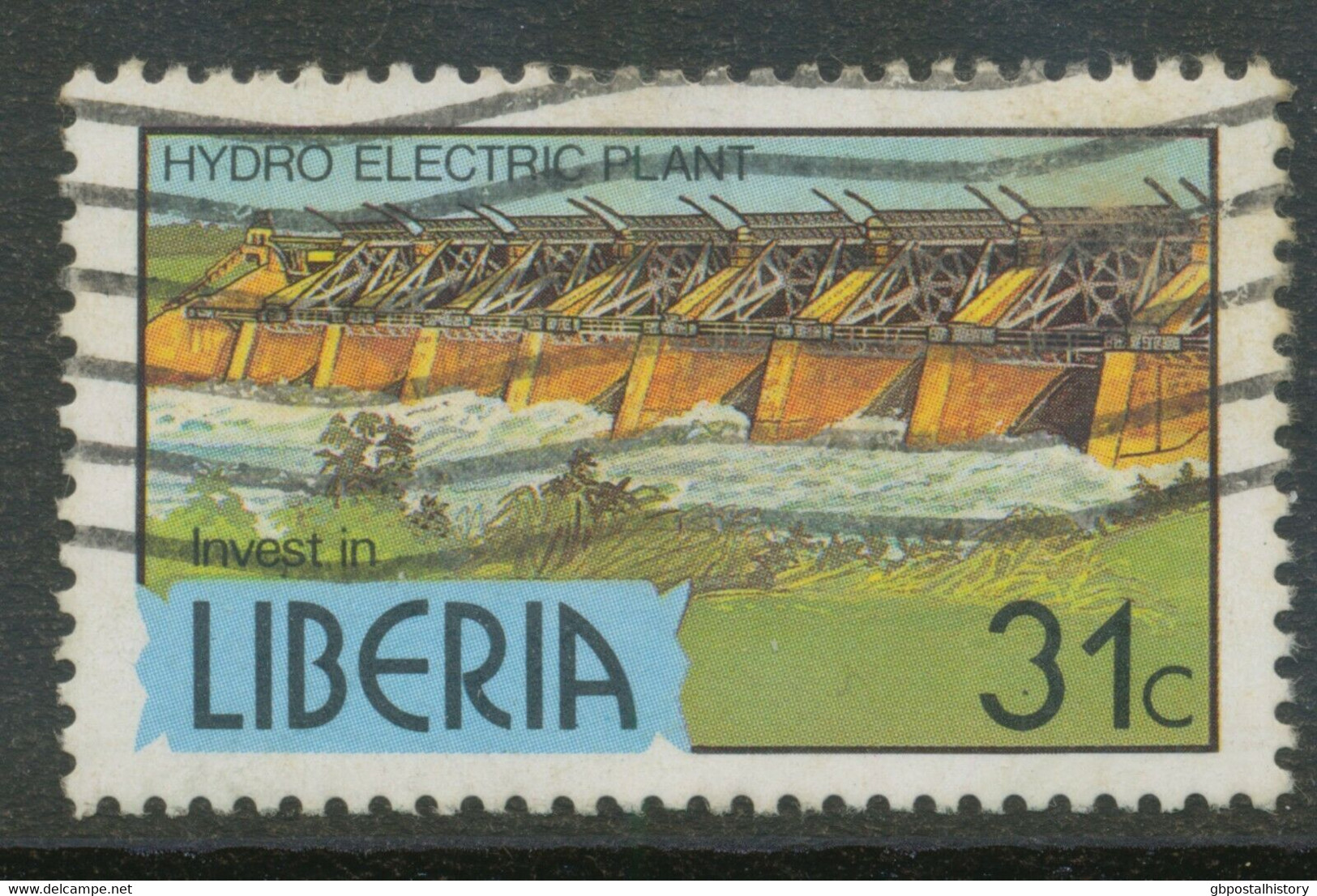 LIBERIA 1981, Hydro Electric Plant 31 C Very Fine Used - Liberia