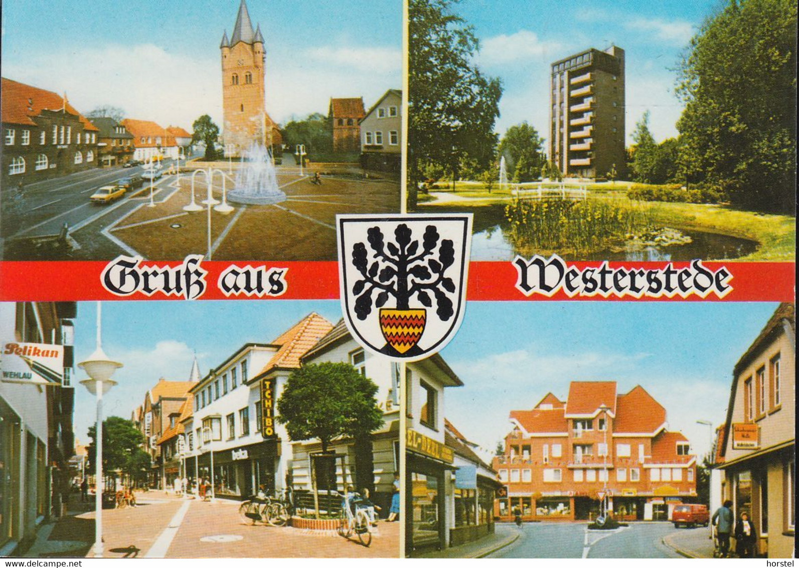 D-26655 Westerstede (Oldb) - Alte Ansichten - Fußgängerzone - Marktplatz - Kirche - Cars - VW Bus - Westerstede