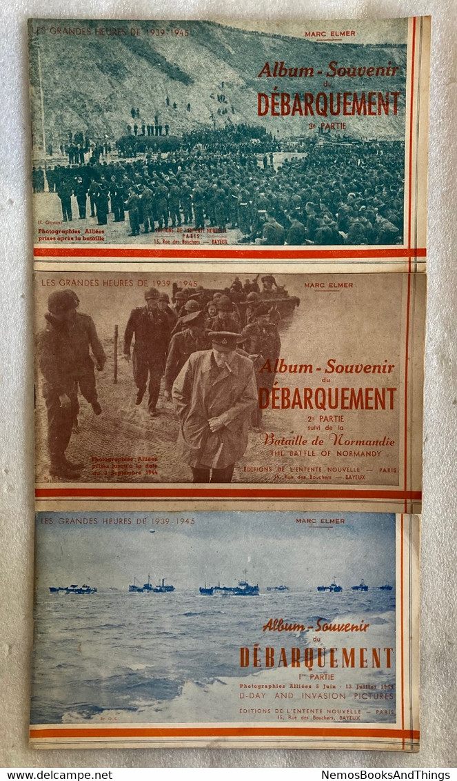 3 X Album-Souvenir Du Débarquement: D-Day - Normandie - Grandes Heures De 1939 - 1945 - Photographies Alliées - Elmer - History