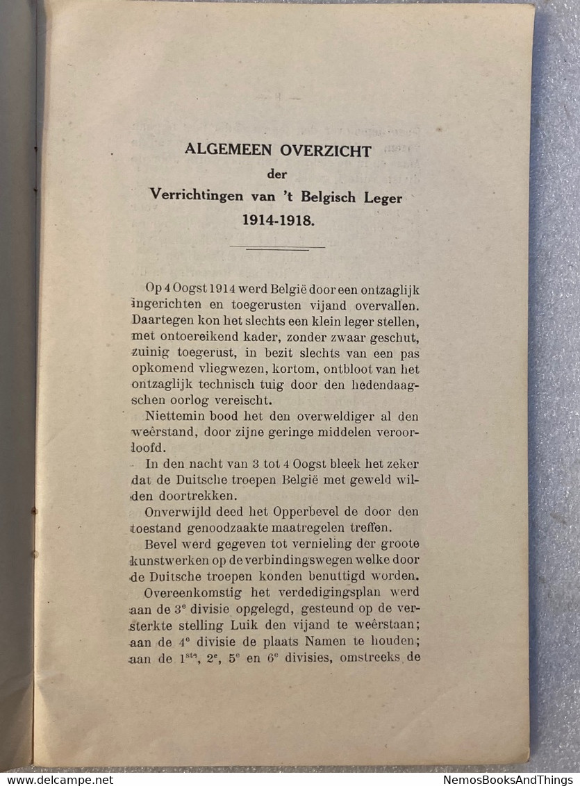 1924 - De Oorlogsoorden - Veldtocht 1914 - 1918 - 14 Foto's - Belgisch Leger - + Kaartje - WO 1 - Geschichte