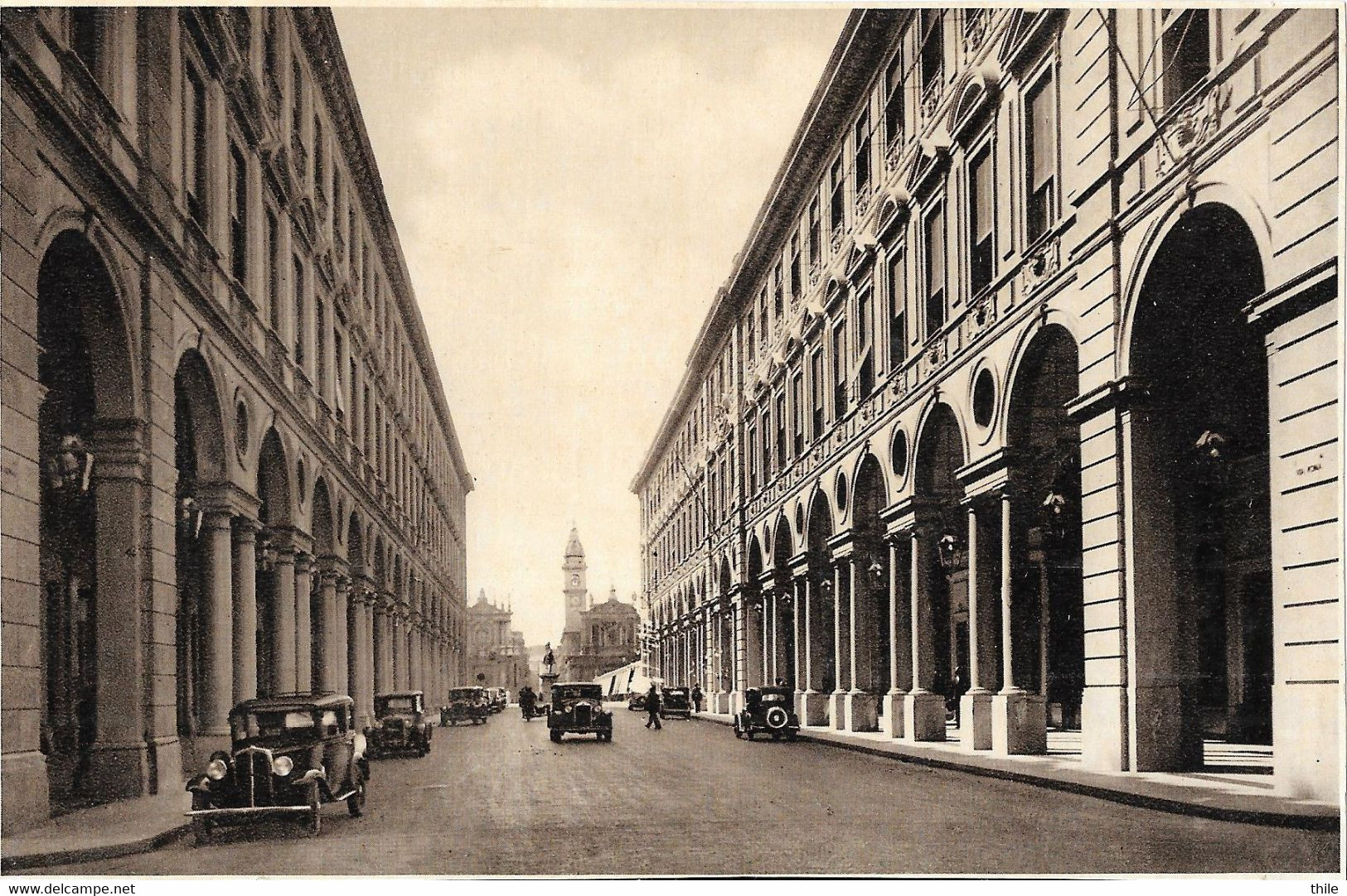 TORINO TURIN - Via Roma Da Piazza Castello 1935 - Old Cars - Transports