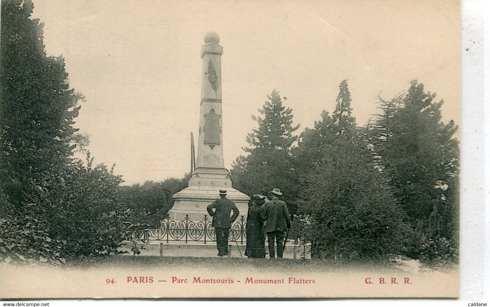 -75-PARIS  XIV - PARC MONTSOURIS -  Monument Flatters - Arrondissement: 14