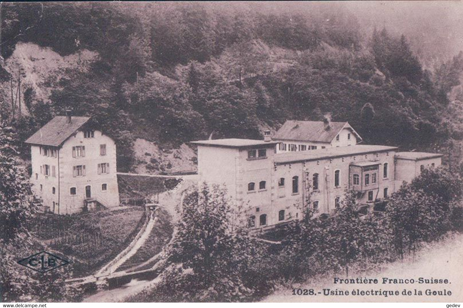 Le Noirmont JU, Usine Electrique De La Goule, Frontière Franco Suisse (1028) - Le Noirmont