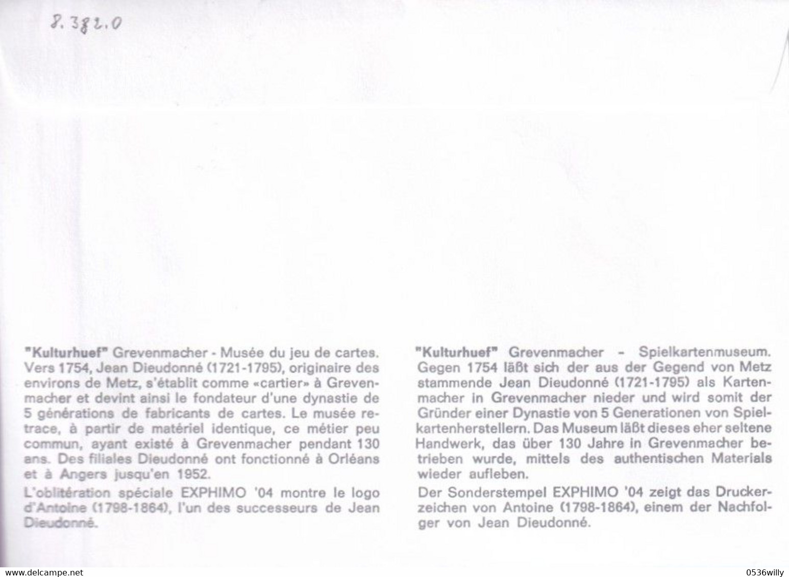 Mondorf-les-Bains EXPHIMO (8.382) - Lettres & Documents