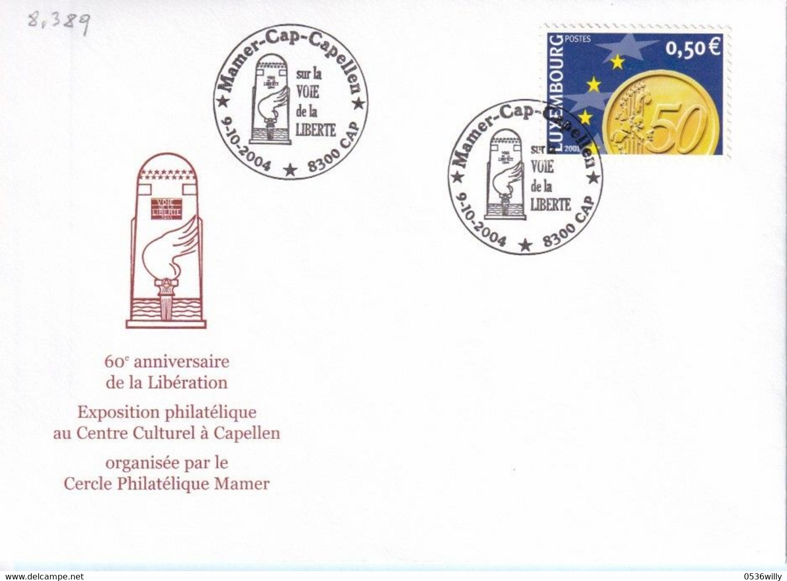 Mamer-Cap-Capellen Libêration (8.389) - Storia Postale