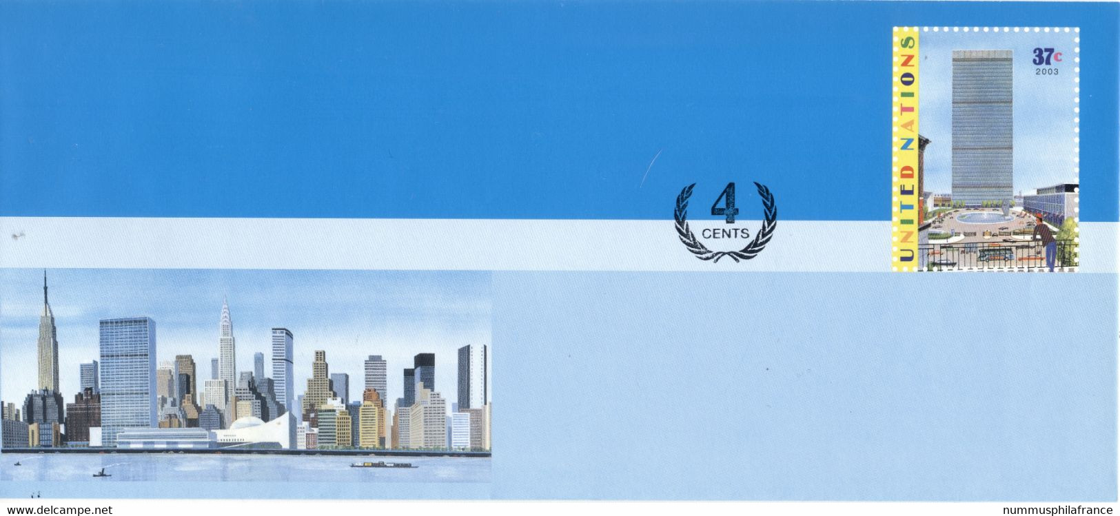 Nations Unies New York  2007 - Entier Postal 41 Centimes - Brieven En Documenten