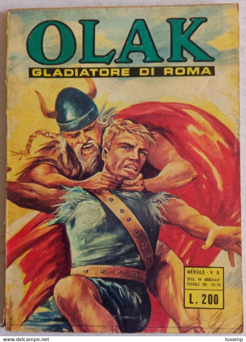 OLAK GLADIATORI DI ROMA N   5  DEL GIUGNO 1974 -EDIZIONI METRO (CART 49) - Prime Edizioni