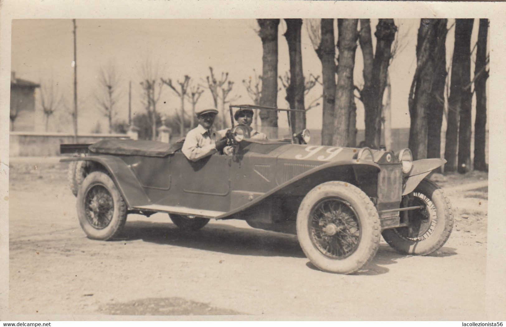 10079-MILLE MIGLIA-1927-PILOTA U. PUGNO-CASALE MONFERRATO-FOTO - Automobili