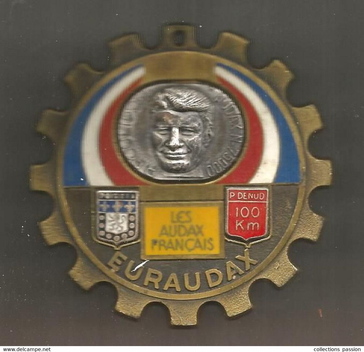 Médaille , Sports , Cyclisme, EURAUDAX , Les AUDAX FRANCAIS, R. Poulidor , 1979 , 72 Gr. , Frais Fr 3.35 - Ciclismo