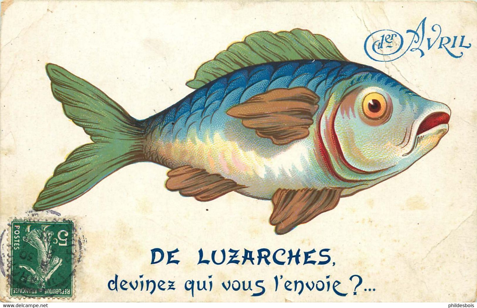 VAL D'OISE  LUZARCHES  Devinez Qui Vous L'envoie ..... - Luzarches