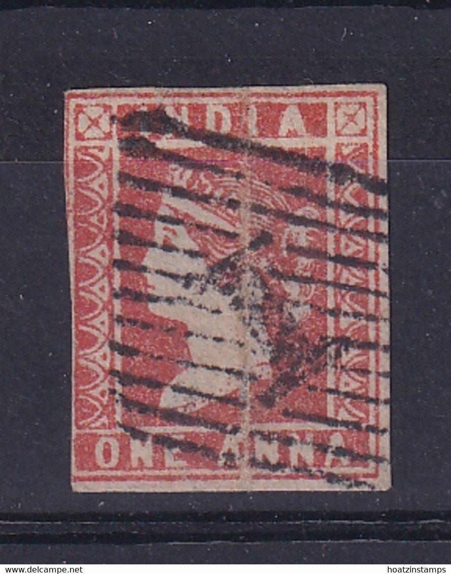 India: 1854/55   QV    SG12    1a   Red  [Die I]    Used - 1854 Compagnia Inglese Delle Indie