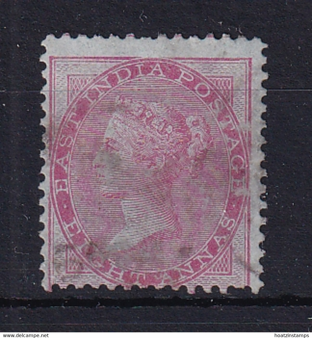 India: 1855   QV    SG36    8a   Carmine   [blue Glazed Paper]    Used - 1854 Britische Indien-Kompanie