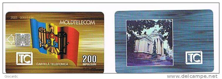 MOLDAVIA (MOLDOVA)   - MOLDTELECOM  CHIP   - 1995 EDIFICIO    200 UNITA' 9.95   -  (USED)  -  RIF. 1546 - Moldavië