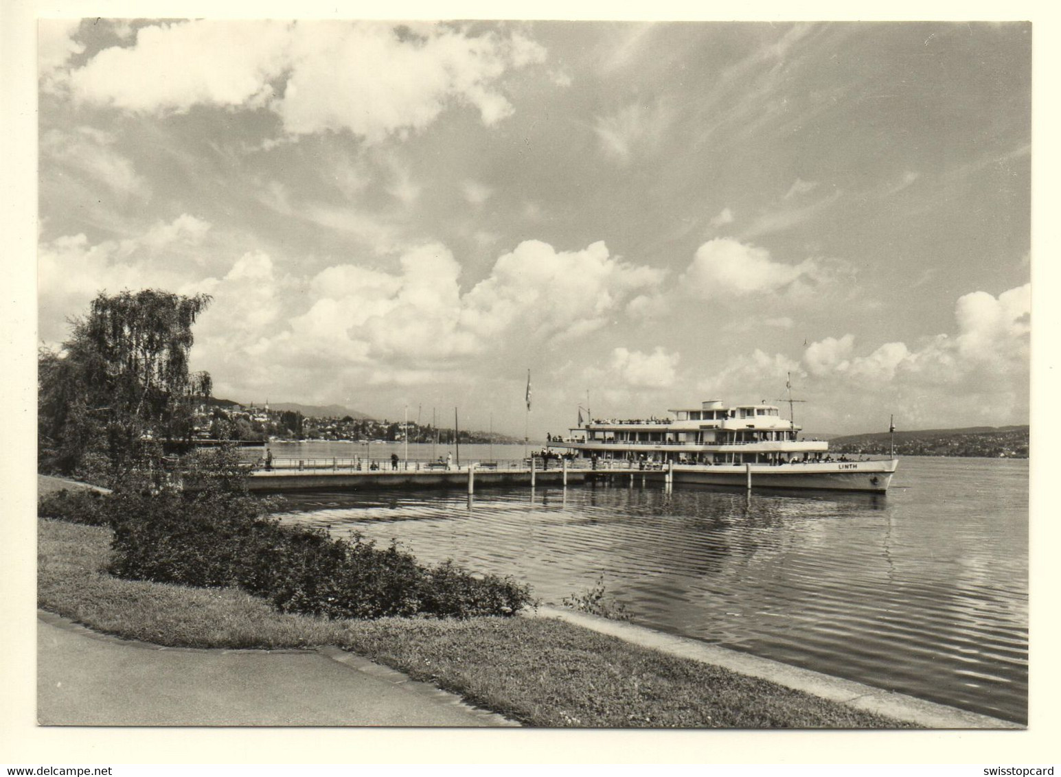 HORGEN Schiffsteg Mit Schiff Linth - Horgen