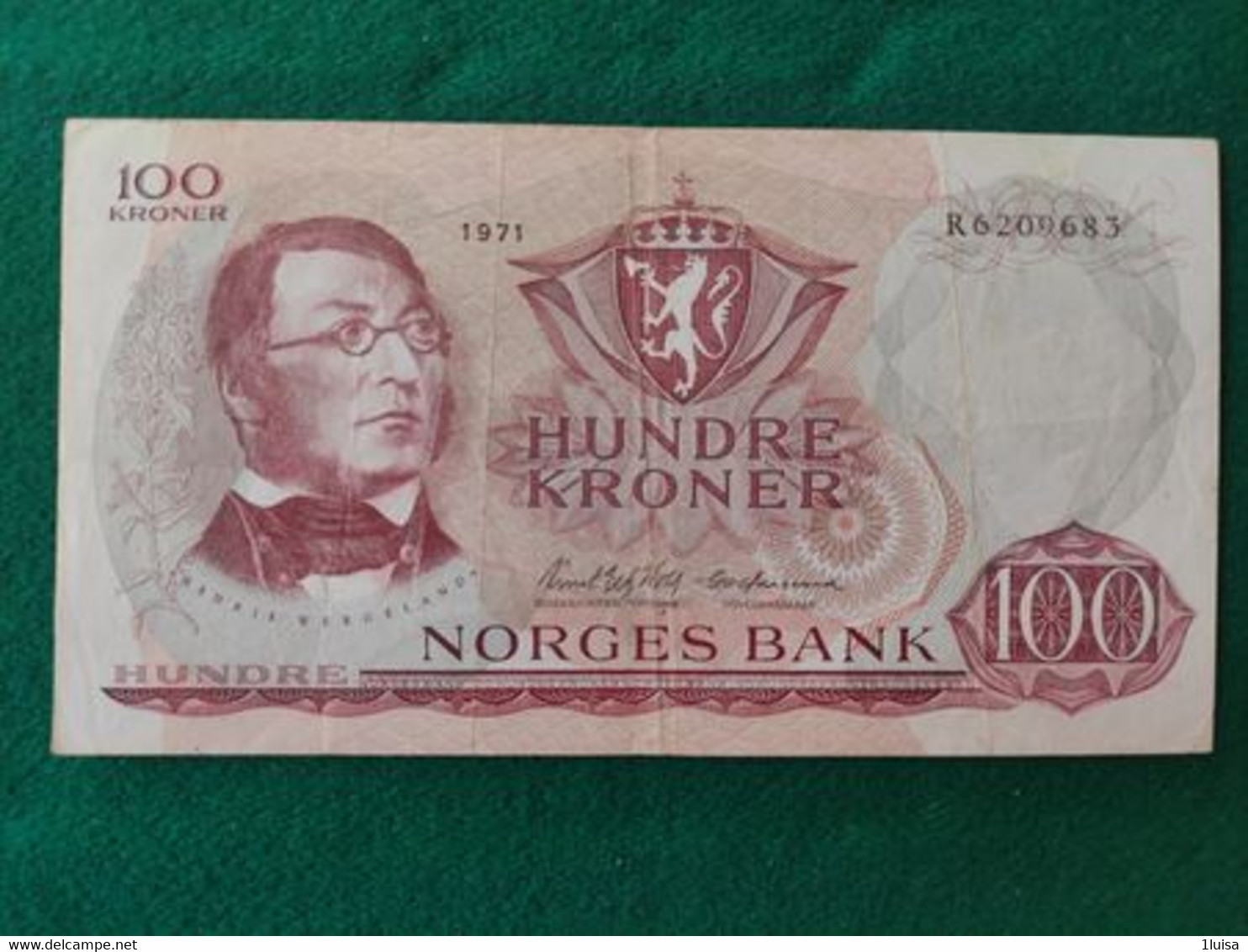 Norvegia 100 Kroner 1977 - Norvège