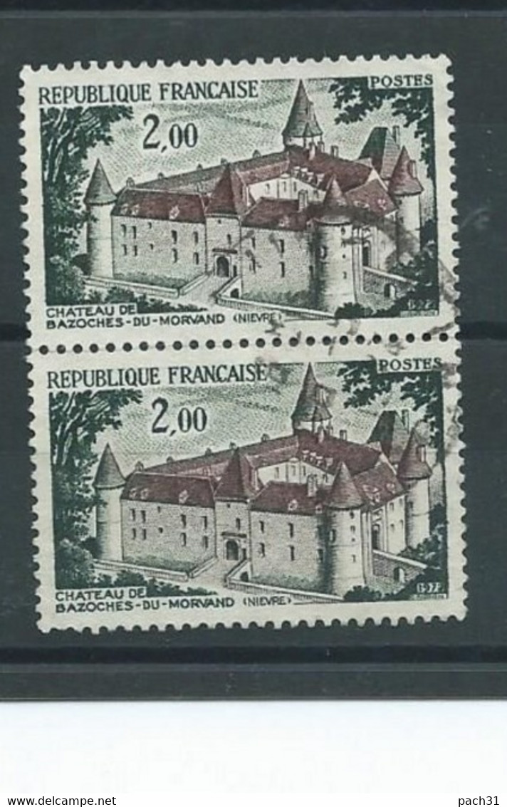 N° YT 1726 Oblitéré Château De Bazoches  Toit Gris - Usados