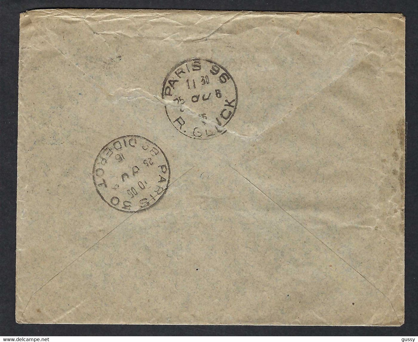 SUISSE 1916: LSC Express Affr. De 55c De Genève Pour Paris - Storia Postale