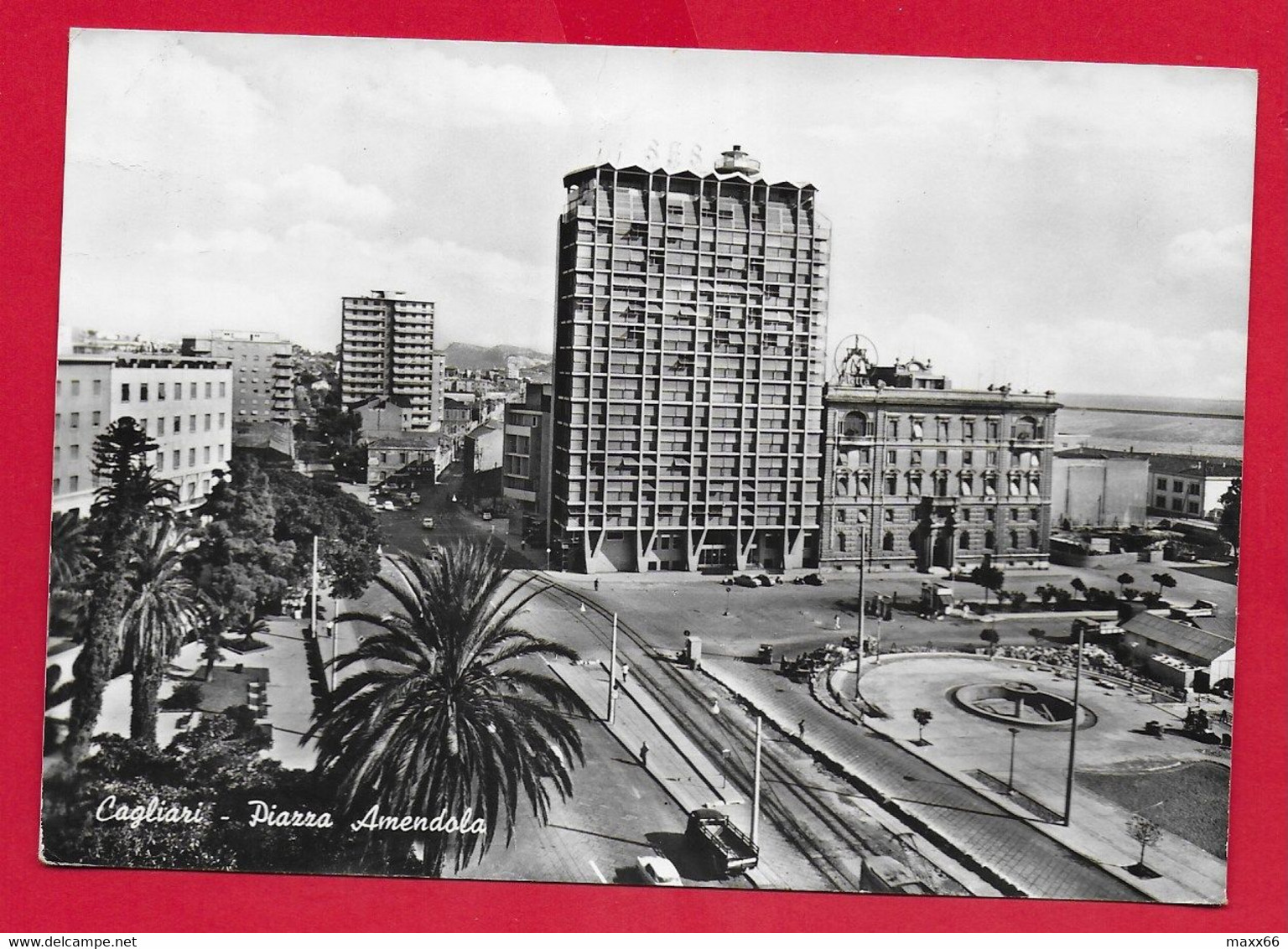 CARTOLINA VG ITALIA - CAGLIARI - Piazza Amendola - 10 X 15 - 1962 - Cagliari