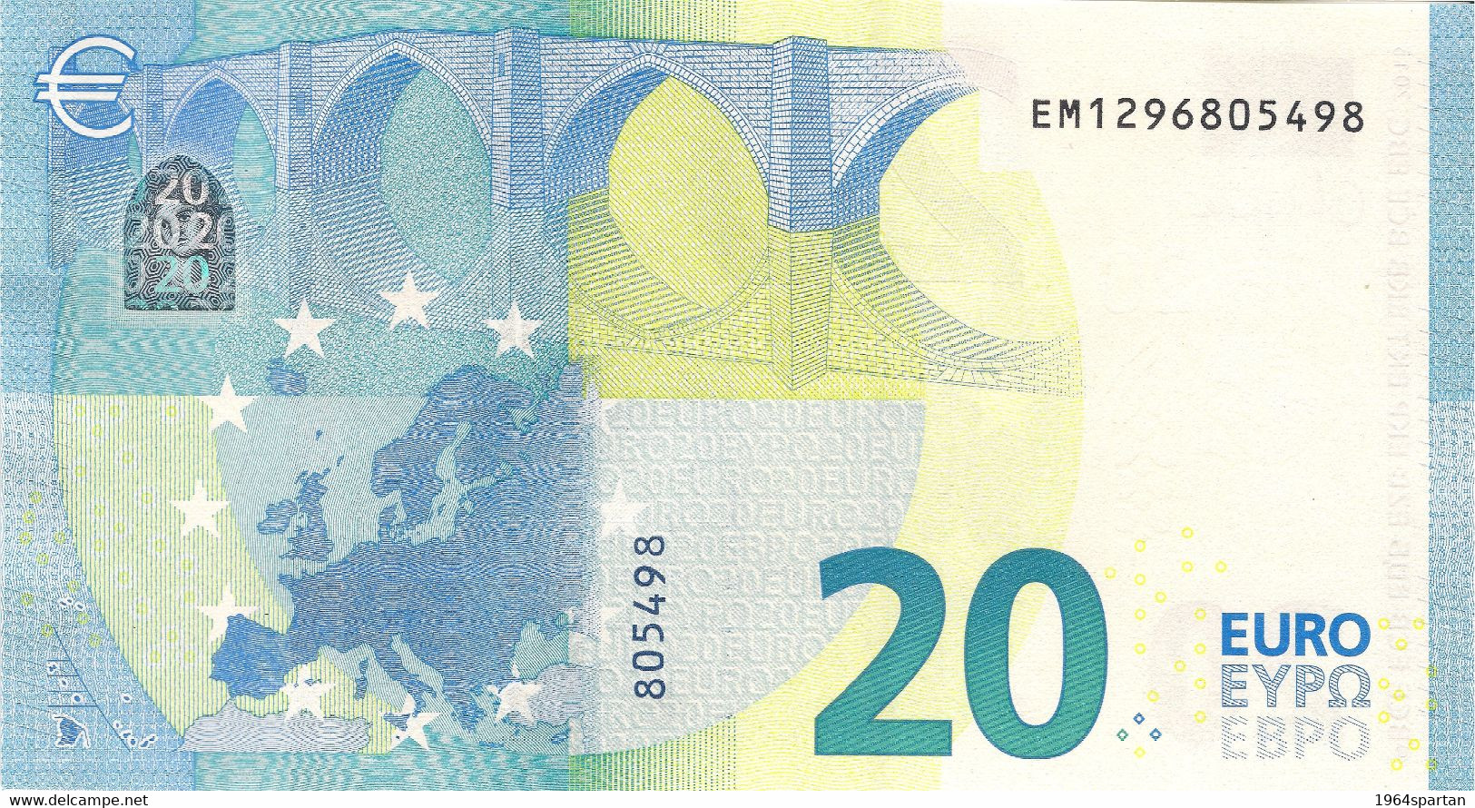 20 Euro - Ch. Lagarde - SLOVAKIA Plate E009A1 Serie EM129 Perfect UNC - 20 Euro