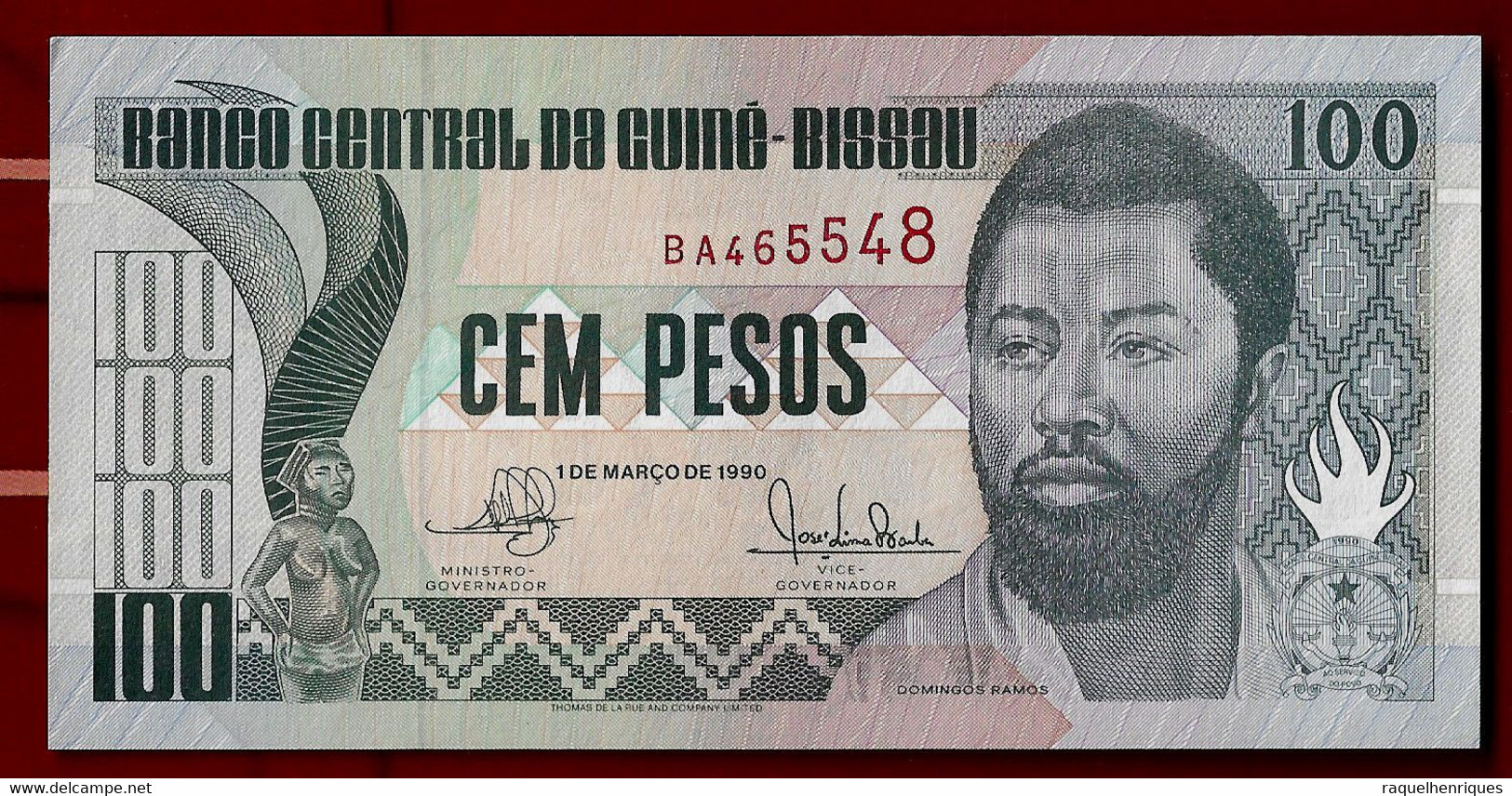 GUINEA-BISSAU BANKNOTE - 100 PESOS 1990 P#11 UNC (NT#02) - Guinea-Bissau