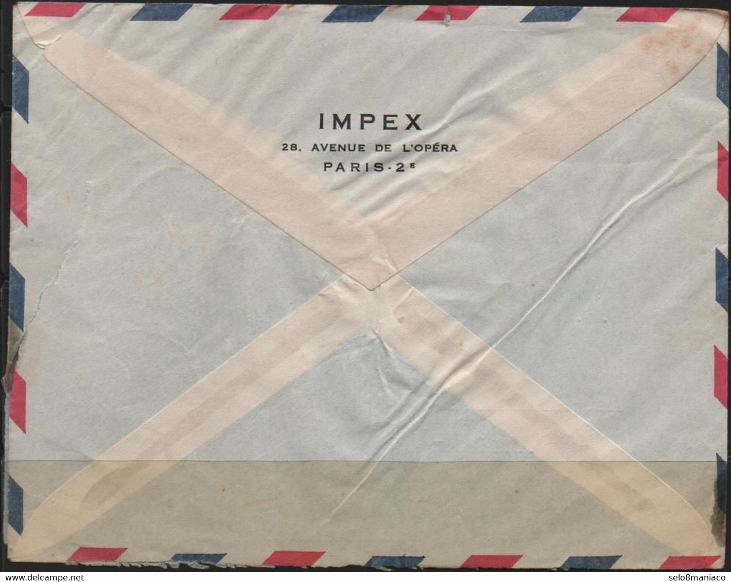 X1850-France-Multifranked Basketball Airmail Cover From Paris To Rio, Brazil-1955 - Basketball