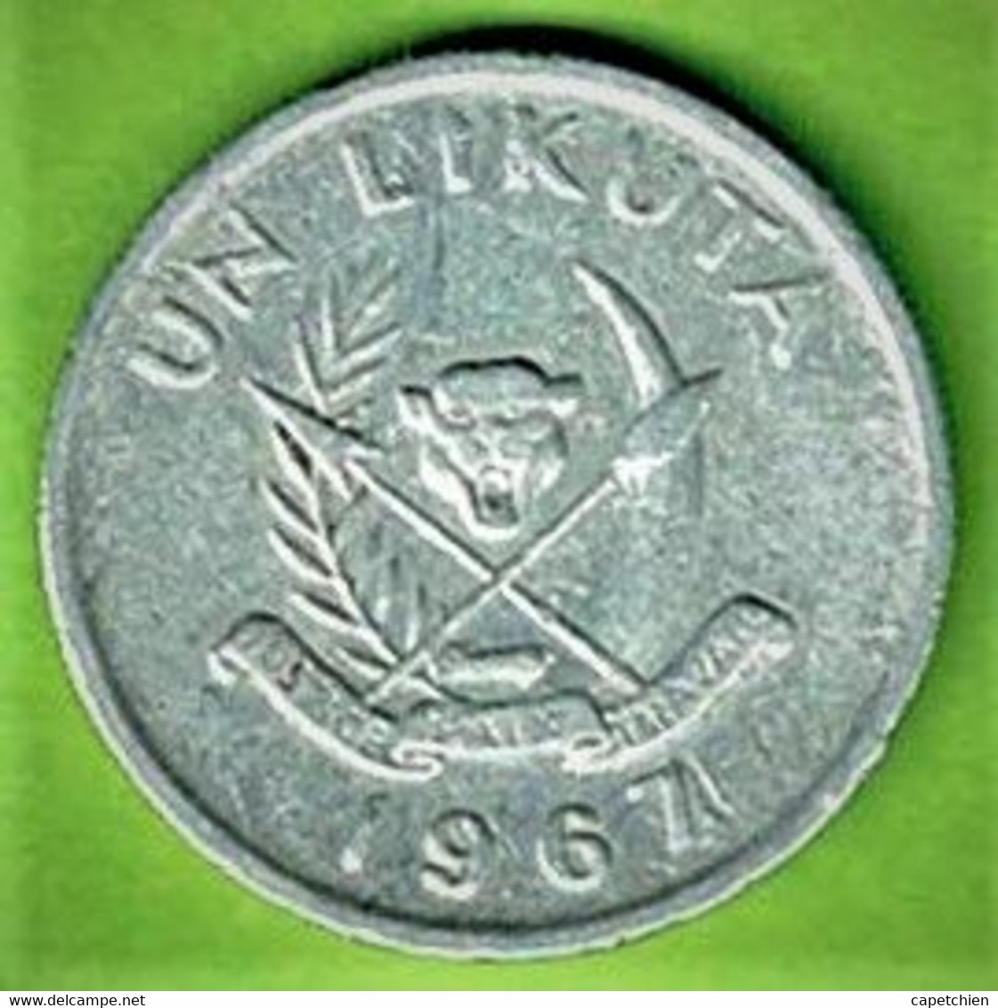 CONGO / UN LIKUTA BANQUE NATIONAL DU CONGO / 1967 / ALU - Congo (República Democrática 1964-70)