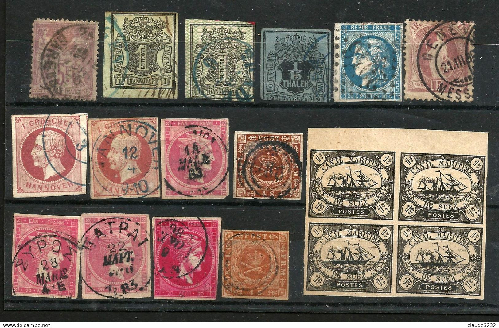 Divers Pays : Petit lot de timbres classiques