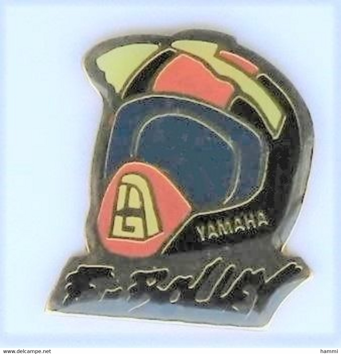 TT52 Pin's MOTO YAMAHA Pilote F BOLLEY MARSEILLE Casque Achat Immédiat - Motos