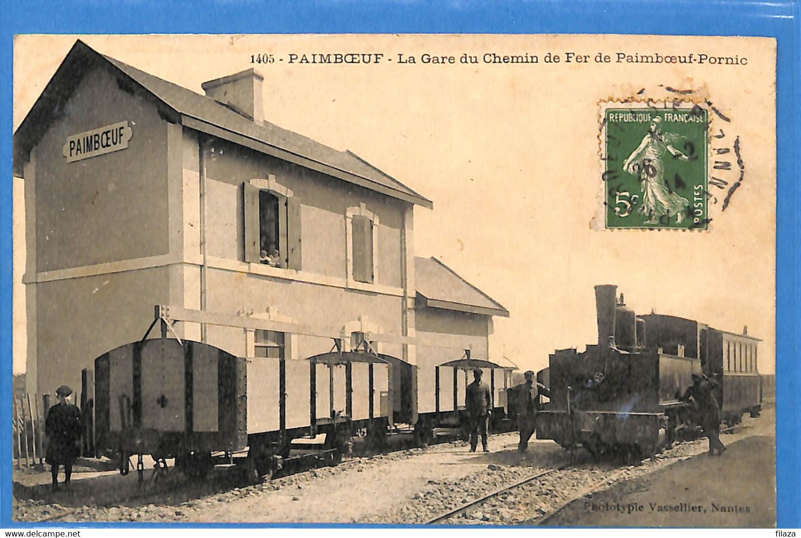 44 -  Loire Atlantique - Paimboeuf - La Gare Du Chemin De Fer De Paimboeuf Pornic  (N3778) - Paimboeuf