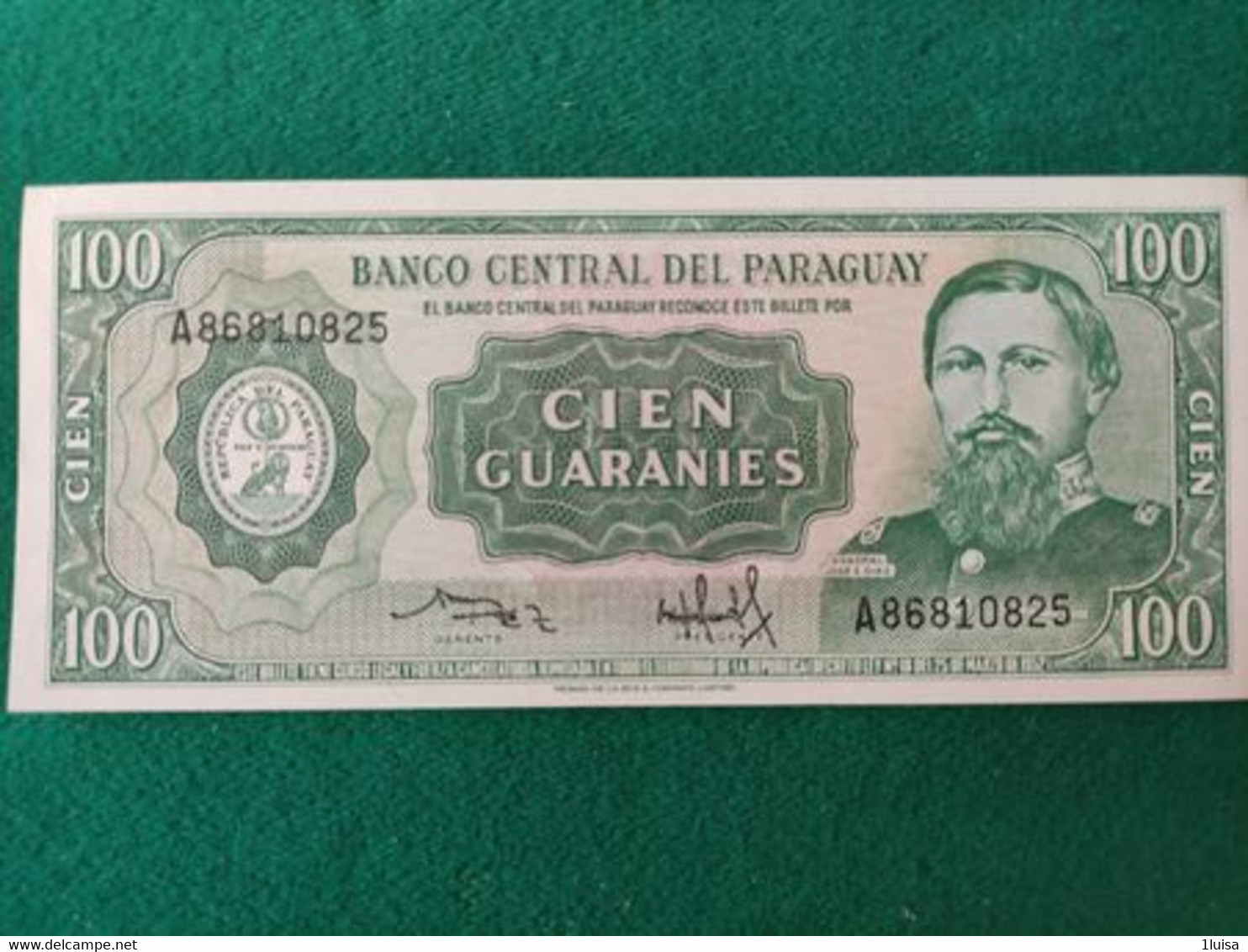 Paraguay 100 Guaranies 1952 - Paraguay