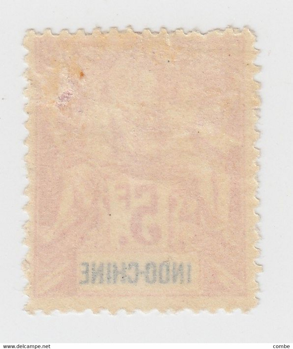 INDOCHINE 5F N° 16 CHARNIERE.. FOURNIER ? - Unused Stamps