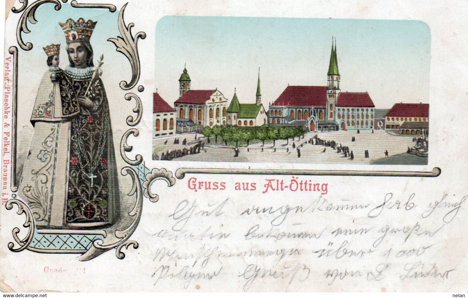 GRUSS AUS ALT-OTTING  -  LITHO - Altötting