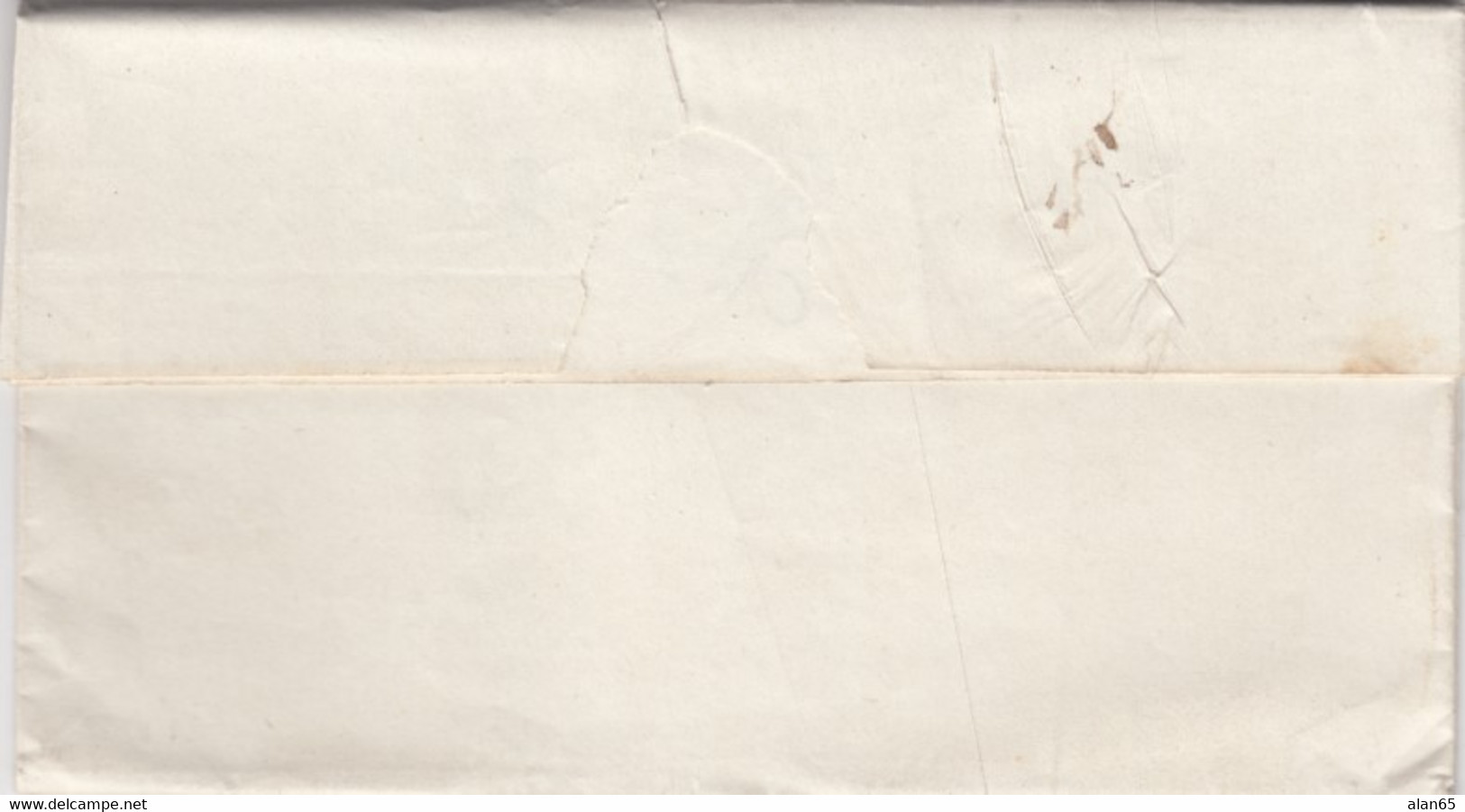 Stampless Cover, Williamsport Md (Maryland), Black Oval To Hagers Town MD 25 November (1834), 18c Rate - …-1845 Prefilatelia