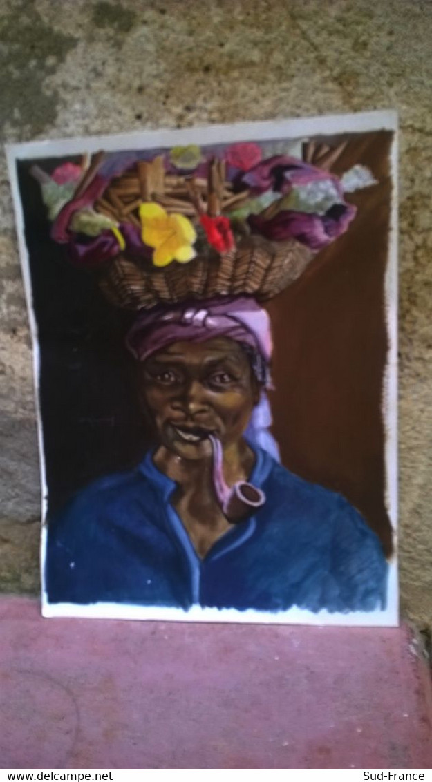Gouache Femme Africaine - Radierungen