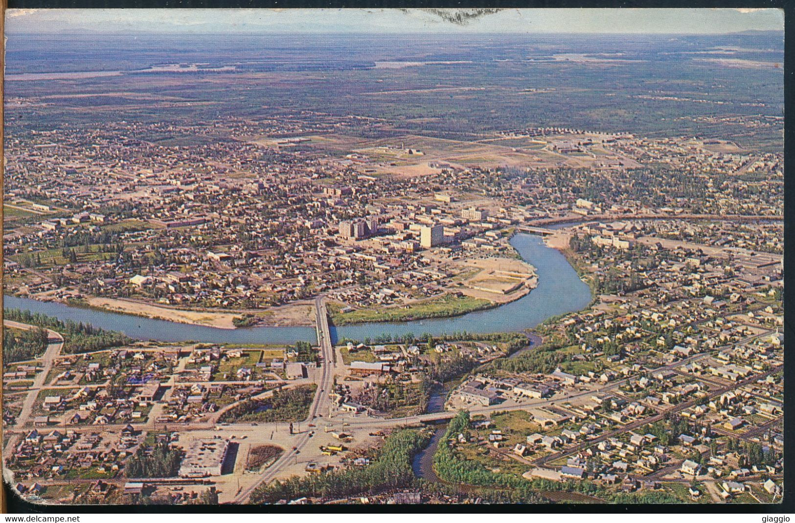 °°° 25396 - USA - AK - FAIRBANKS - AN AERIAL VIEW - 1984 With Stamps  °°° - Fairbanks